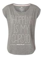 Dorothy Perkins *only Play Mid Grey Lined T-shirt