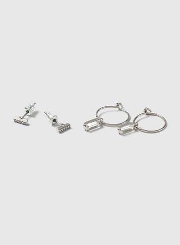 Dorothy Perkins Fine Rhinestone Pack Earrings