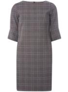 Dorothy Perkins *tall Grey Check Print Shift Dress