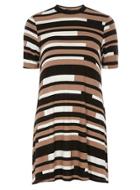 Dorothy Perkins Camel Stripe Jersey Tunic
