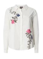 Dorothy Perkins *vero Moda White Embroidered Shirt