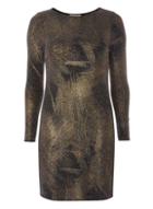 Dorothy Perkins Gold Bar Shift Dress