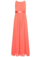 Dorothy Perkins *showcase Coral 'natalie' Satin Tie Belt Maxi Dress