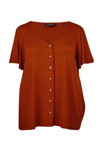 Dorothy Perkins *dp Curve Ginger Button Down Top