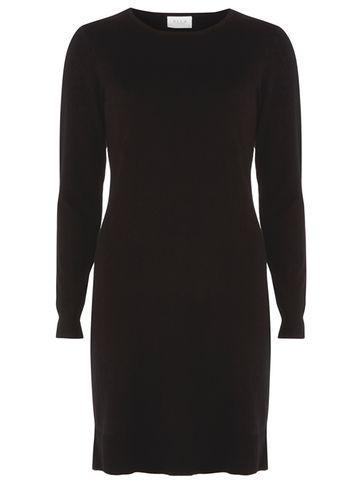 Dorothy Perkins *vila Black Long Sleeve Knitted Shift Dress