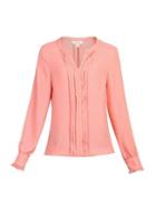 Dorothy Perkins * Jolie Moi Coral Pink Pleated Blouse