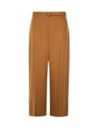 Dorothy Perkins Camel Belted Wide Leg Trousers