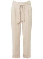 Dorothy Perkins Stone Elastic Tie Back Trousers