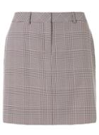Dorothy Perkins Black And Port Checked A-line Skirt