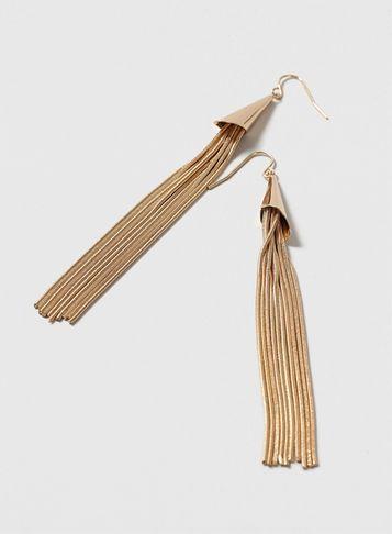Dorothy Perkins Gold Chain Tassel Earrings