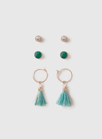 Dorothy Perkins Stone Tassel Earrings Pack
