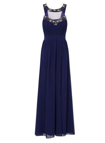 Dorothy Perkins *little Mistress Colbalt Embellished Maxi Dress