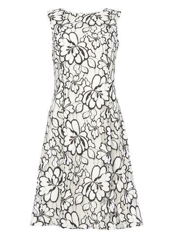 Dorothy Perkins *roman Originals Ivory Lace Skater Dress