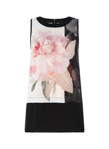 *roman Originals Black Floral Print Vest