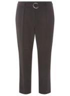 Dorothy Perkins Black Spotted Tapered Leg Cropped Trousers