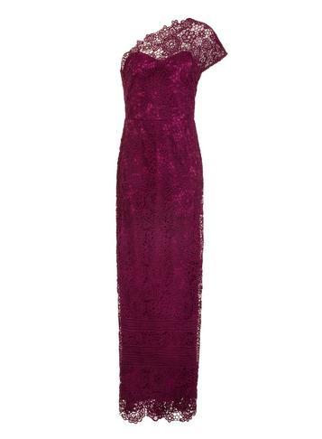Dorothy Perkins *paper Dolls Purple One Shoulder Maxi Dress