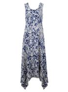 *izabel London Navy Animal Print Maxi Dress