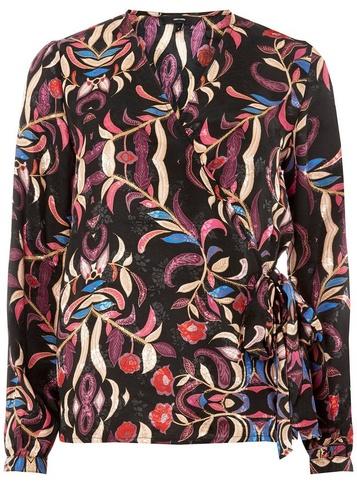 Dorothy Perkins *vero Moda Multi Coloured Print Wrap Top