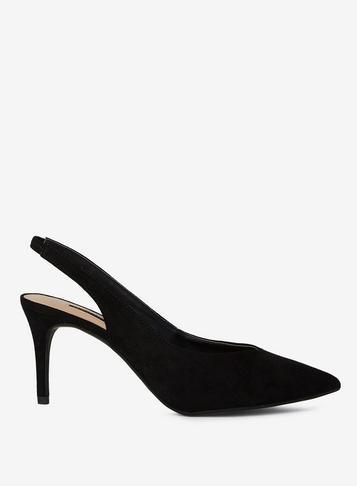 Dorothy Perkins Black Essie Slingback Court Shoes