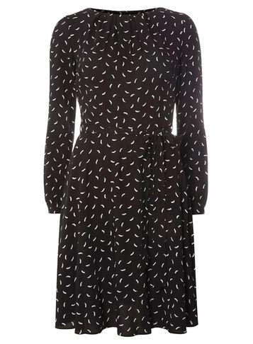 Dorothy Perkins *billie And Blossom Black Feather Dress