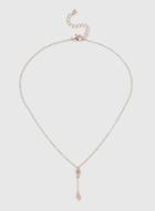 Dorothy Perkins Rose Gold Look Mini Heart Lariat Necklace