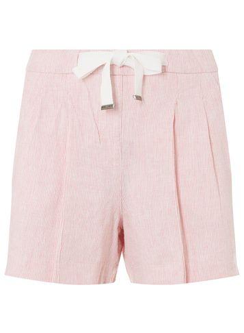Dorothy Perkins Pink Striped Chambray Shorts