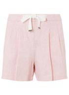 Dorothy Perkins Pink Striped Chambray Shorts