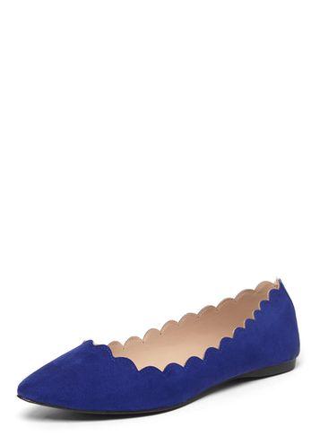 Dorothy Perkins Cobalt 'pasha' Scallop Edge Pumps