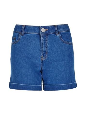 Dorothy Perkins Petite Mid Wash Denim Shorts