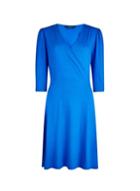 Dorothy Perkins Cobalt Puff Sleeve Wrap Dress