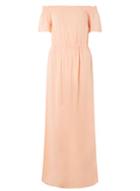 Dorothy Perkins Coral Bardot Woven Maxi Dress