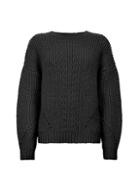 Dorothy Perkins Black Cable Bardot Jumper