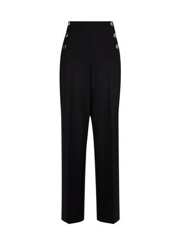 Dorothy Perkins Black Scuba Palazzo Trousers