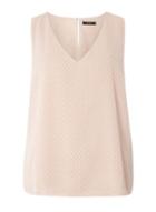 Dorothy Perkins *vila Pink V-neck Textured Dot Top