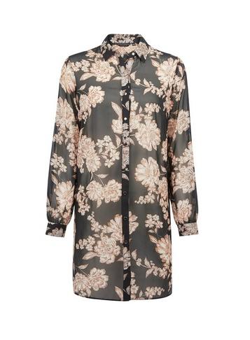 Dorothy Perkins Black Floral Shirt