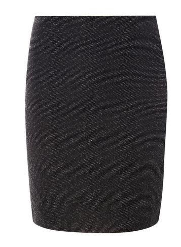 Dorothy Perkins Black And Silver Mini Skirt