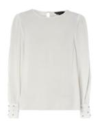 Dorothy Perkins Ivory Pearl Cuff Top