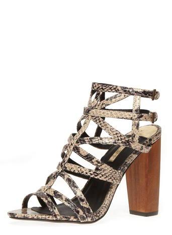 Dorothy Perkins Snake Print Gladiator Sandals