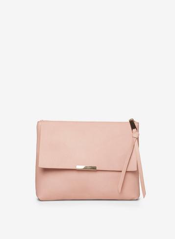 Dorothy Perkins Pink Zip Top Cross Body Bag