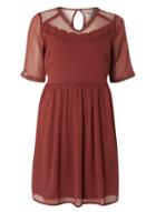 Dorothy Perkins *vero Moda Rust Lace Dress
