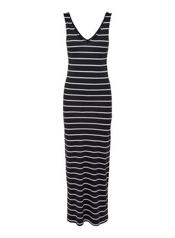 Dorothy Perkins *only Navy Stripe Print Jersey Maxi Dress