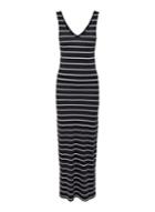 Dorothy Perkins *only Navy Stripe Print Jersey Maxi Dress