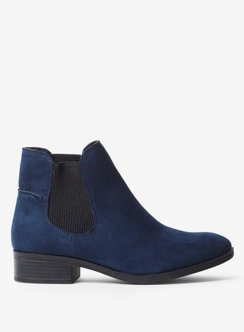 Dorothy Perkins Navy 'monty' Chelsea Boots