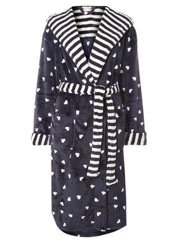 Dorothy Perkins Navy Print Dressing Gown