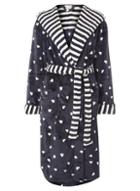 Dorothy Perkins Navy Print Dressing Gown