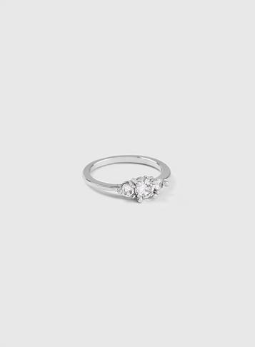 Dorothy Perkins Three Cubic Zirconia Stone Ring