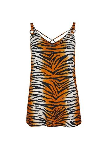 Dorothy Perkins Multi Colour Tiger Print Ring Strap Camisole Top