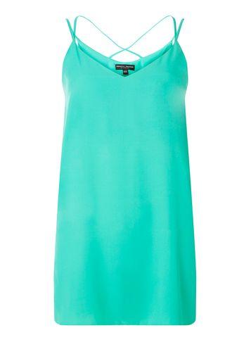 Dorothy Perkins Green Cross Back Camisole Top