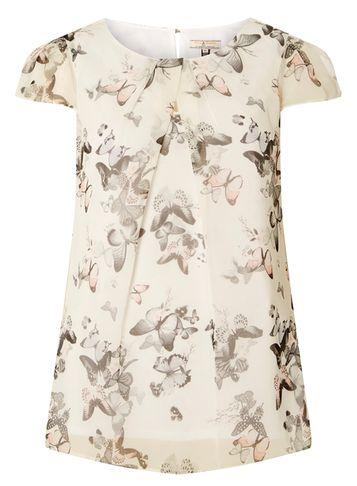 Dorothy Perkins *billie & Blossom Tall White Butterfly Top