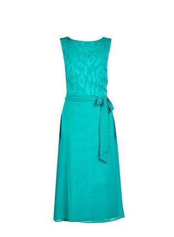 *billie & Blossom Tall Teal Burnout Skater Dress
